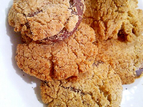【糖質制限】ココナッツ油でチョコクリームクッキー
